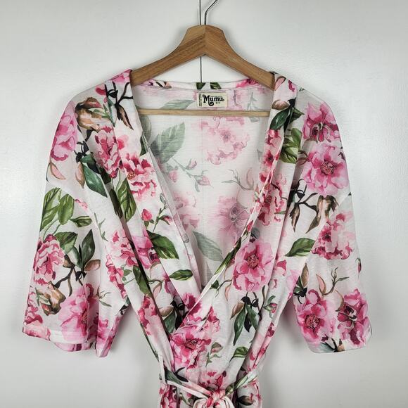 Show Me Your Mumu Women's Brie Robe Garden of Blooms Print Lightweight | OS - Picture 4 of 13